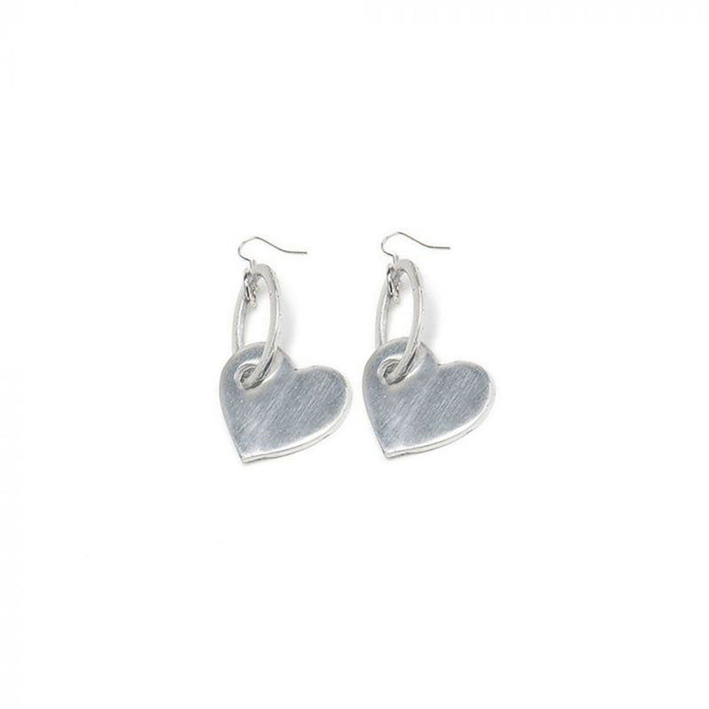 Aluminium Earrings hanging heart