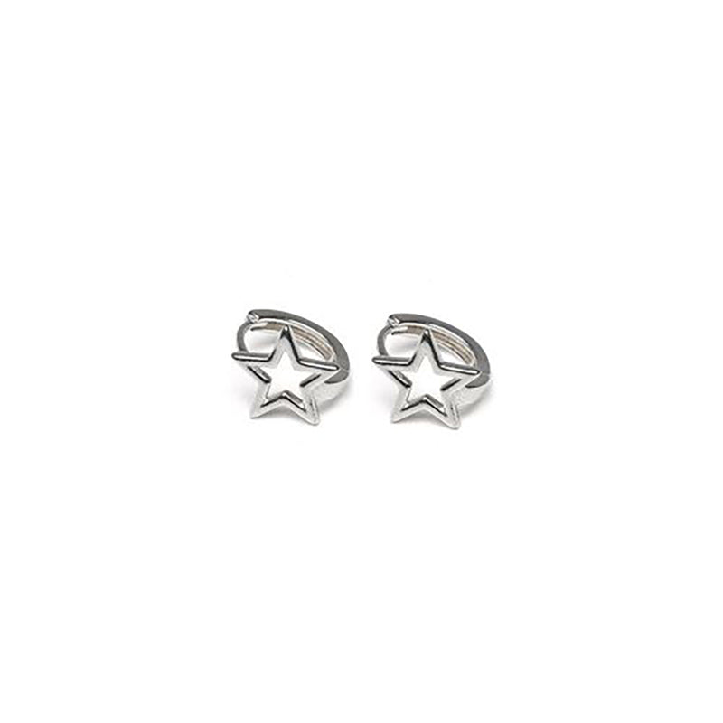 Silver Plated Earrings - small star